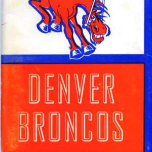 1969 Denver Broncos media guide