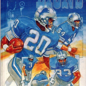 1990 Detroit Lions media guide
