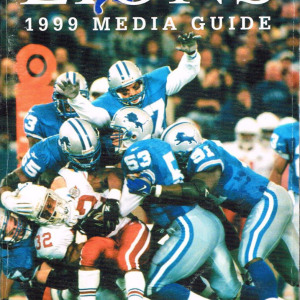 1999 Detroit Lions media guide