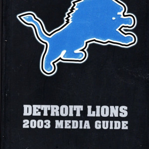 2003 Detroit Lions media guide