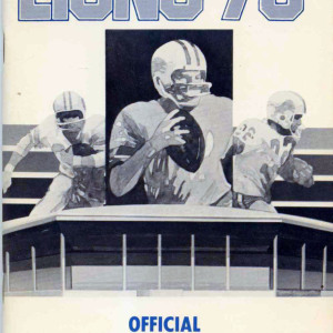 1975 Detroit Lions media guide