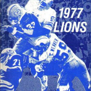 1977 Detroit Lions media guide