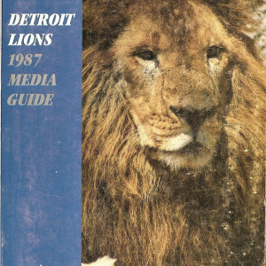 1987 Detroit Lions media guide