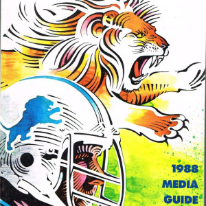1988 Detroit Lions media guide
