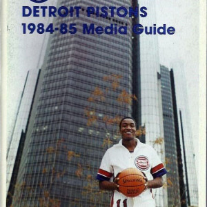 1984-85 Detroit Pistons media guide