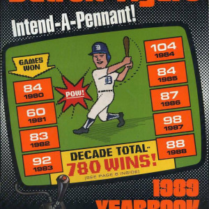 1989 Detroit Tigers yearbook