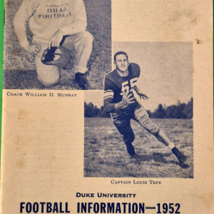 1952 Duke Blue Devils football media guide