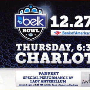 2012 Belk Bowl ticket