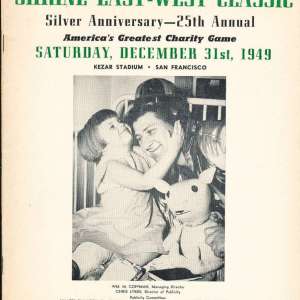 1949 East-West Shrine Game media guide