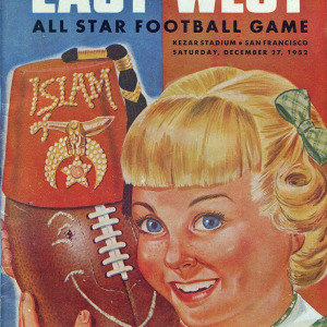 1952 East-West Shrine Game program