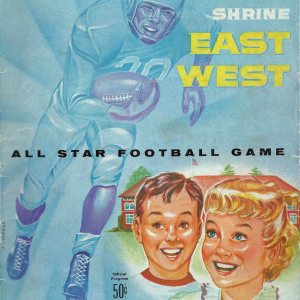 1955 East-West Shrine Game program