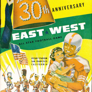 1955 East-West Shrine Game program