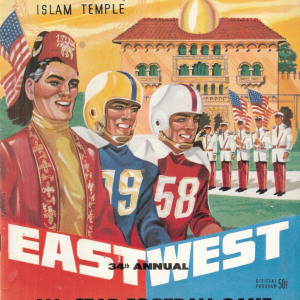 1958 East-West Shrine Game program