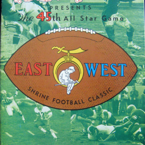 1969 East-West Shrine Game program
