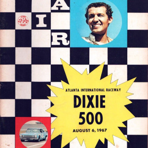 1967 Dixie 500 program
