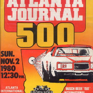 1980 Atlanta Journal 500 program
