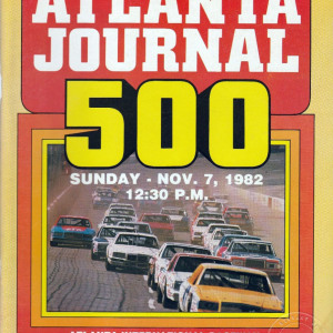 1982 Atlanta Journal 500 program
