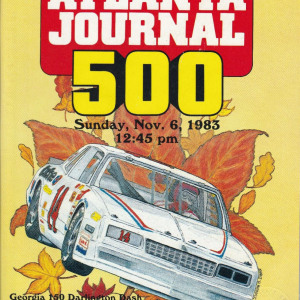 1983 Atlanta Journal 500 program