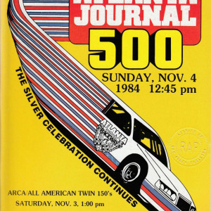 1984 Atlanta Journal 500 program