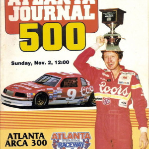 1986 Atlanta Journal 500 program