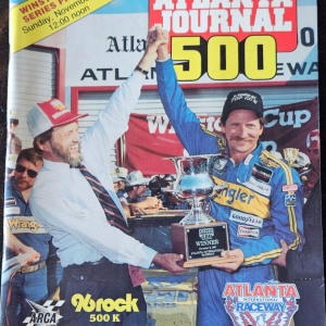 1987 Atlanta Journal 500 program