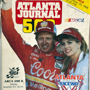 1988 Atlanta Journal 500 program