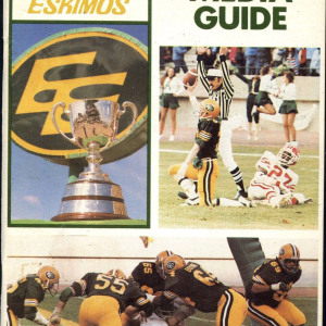 1981 Edmonton Eskimos media guide