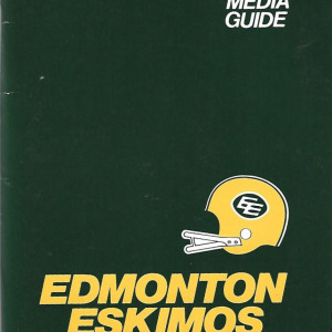 1985 Edmonton Eskimos media guide