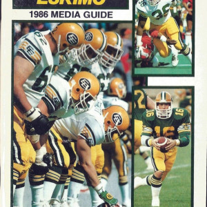 1986 Edmonton Eskimos media guide
