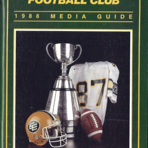 1988 Edmonton Eskimos media guide
