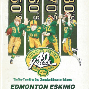 1989 Edmonton Eskimos media guide