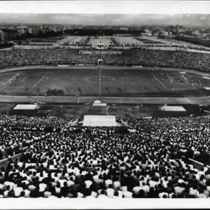 1954 Budapest Népstadion postcard