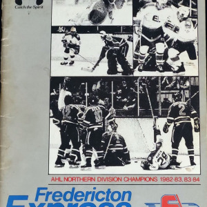 1984-85 Fredericton Express program