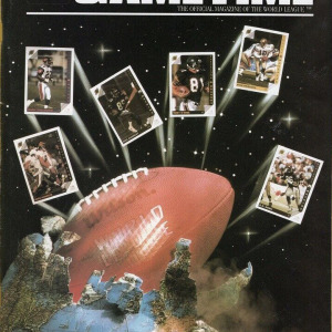 1992 WLAF Game Time Magazine