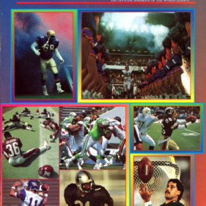 1992 WLAF Game Time Magazine