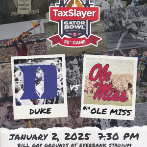 2025 (January) Gator Bowl program