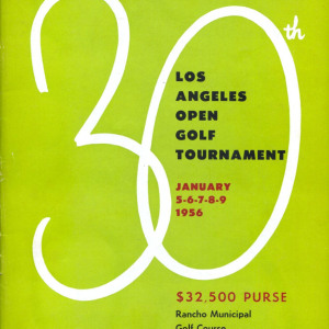 1956 Los Angeles Open program