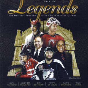 2018 Hockey Hall of Fame program
