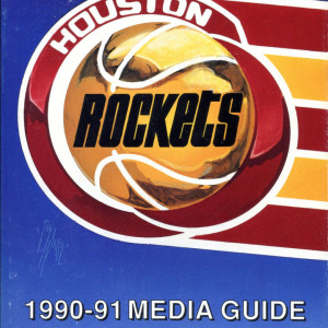 1990-91 Houston Rockets media guide