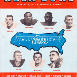 1962 Hula Bowl program