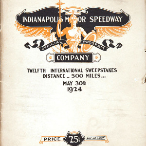 1924 Indianapolis 500 program