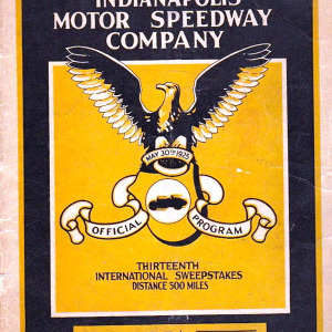 1925 Indianapolis 500 program