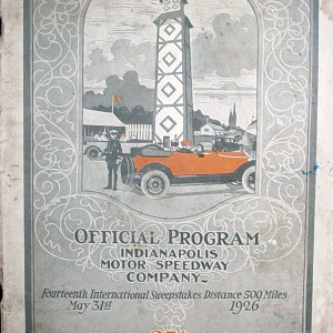 1926 Indianapolis 500 program
