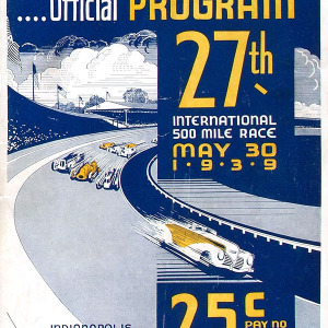 1939 Indianapolis 500 program