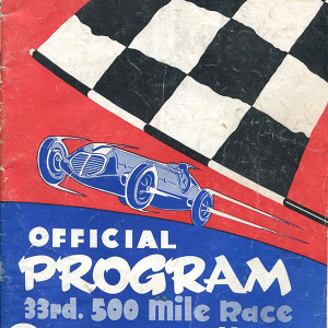 1949 Indianapolis 500 program