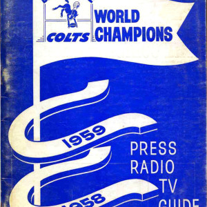 1960 Baltimore Colts media guide