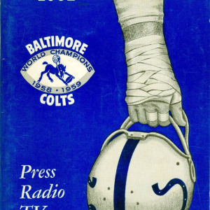 1962 Baltimore Colts media guide