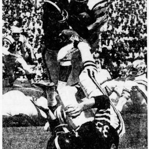1962 Oakland Raiders/San Diego Chargers press photo (Bob Jackson, Charlie Rieves, Tommy Morrow, 1962)