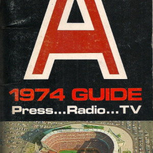 1974 California Angels media guide
