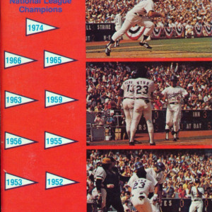 1975 Los Angeles Dodgers media guide